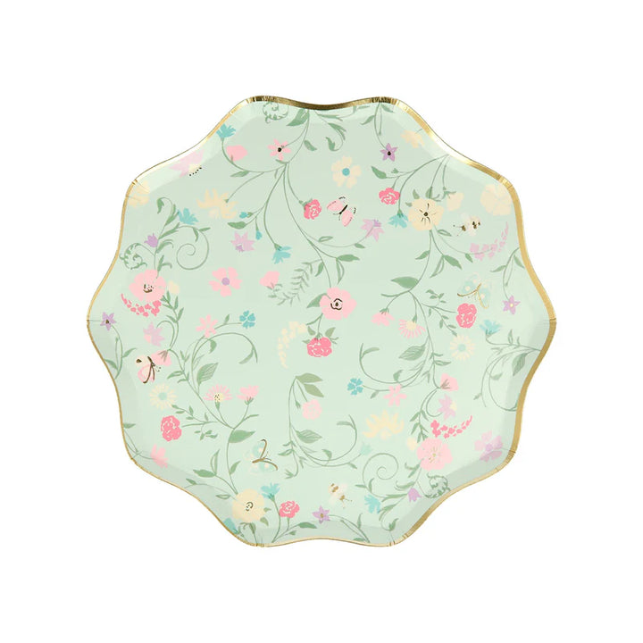 Floral Meri Meri x Laduree Paris Small Appetizer Dessert Plates