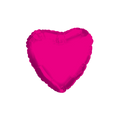 metallic hot pink heart foil balloon for bachelorette or valentines from Parte Haus party supply store in Bethesda Maryland