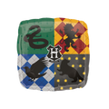 Multicolor square Harry Potter Hogwarts house foil balloon birthday theme from Parte Haus party supply store in Bethesda MD