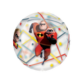 Multicolor orbz foil balloon with The Incredibles 2 characters for birthday from Parte Haus party supply store in Bethesda MD