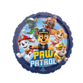 Navy blue Paw Patrol foil balloon with cartoon pups for birthday from Parte Haus party supply store in Bethesda MD