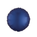 Navy blue satin foil balloon round for birthday from Parte Haus party supply store in Bethesda Maryland