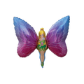 Ombre fairy foil balloon with large pink and blue wings birthday theme from Parte Haus party supply store in Bethesda Maryland