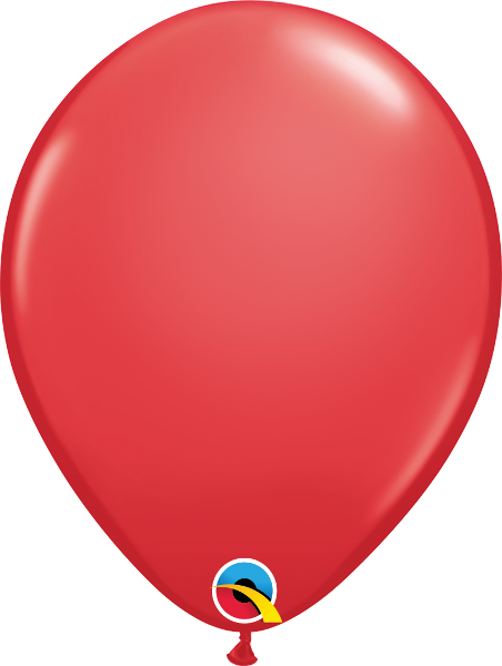 11" SINGLE STANDARD RED BALLOONS