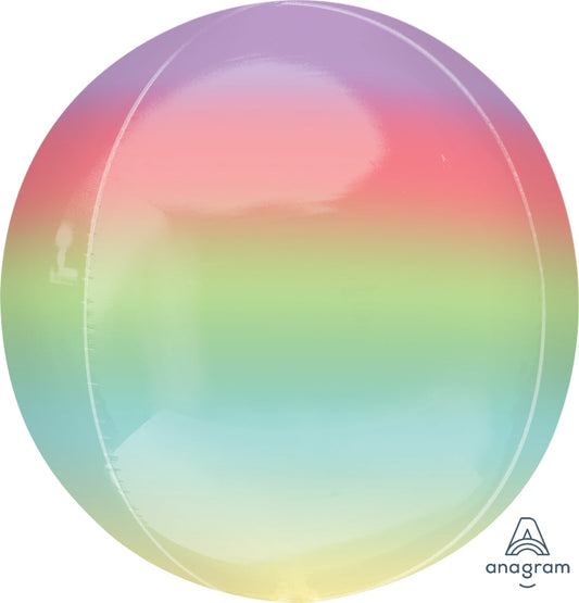 16" Foil Balloon Ombre Orbz Rainbow