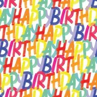 Rainbow Birthday Gift Wrap - Roll