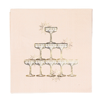 Blush Champagne Tower Cocktail Napkins