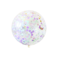 Pastel gold confetti balloon with polka dots for birthday celebration from Parte Haus party supply store in Bethesda MD