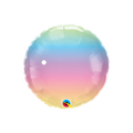 pastel ombre foil balloon round shiny baby shower birthday from Parte Haus party supply store in Bethesda Maryland