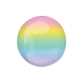 Pastel ombre orbz foil balloon round and glossy for birthday or baby shower from Parte Haus party supply store in Bethesda Maryland