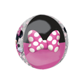 pink black orbz balloon with polka dot bow Minnie Mouse birthday theme from Parte Haus party supply store in Bethesda MD