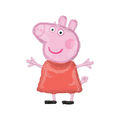 Pink Peppa Pig foil balloon with character design birthday theme from Parte Haus party supply store in Bethesda MD