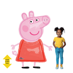 Pink Peppa Pig foil balloon over four feet tall for kids birthday from Parte Haus party supply store in Bethesda MD