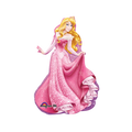 Pink princess foil balloon shaped like Sleeping Beauty for birthday celebration from Parte Haus party supply store in Bethesda MD.