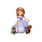 Purple foil balloon Sofia the First princess birthday theme from Parte Haus party supply store in Bethesda MD