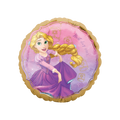 Purple and gold Rapunzel foil balloon with lantern design for birthday from Parte Haus party supply store in Bethesda MD