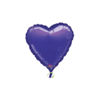 Purple heart foil balloon with shiny finish princess party from Parte Haus party supply store in Bethesda MD