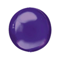 Purple orbz foil balloon with shiny finish princess party from Parte Haus party supply store in Bethesda MD