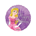 Purple white princess foil balloon with sparkling stars happy birthday theme from Parte Haus party supply store in Bethesda MD