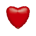 Red matte heart foil balloon shaped like a heart for Valentines Day from Parte Haus party supply store in Bethesda MD