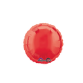 Red round foil balloon shiny decor for birthday celebration from Parte Haus party supply store in Bethesda MD