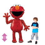 Red Elmo life size foil balloon for kids birthday from Parte Haus party supply store in Bethesda Maryland