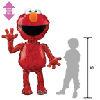 Red Elmo life size foil balloon for kids birthday from Parte Haus party supply store in Bethesda Maryland