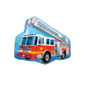Red silver fire truck foil balloon for birthday from Parte Haus party supply store in Bethesda MD