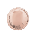 Rose gold round foil balloon shiny and inflated for birthday or celebration from Parte Haus party supply store in Bethesda MD