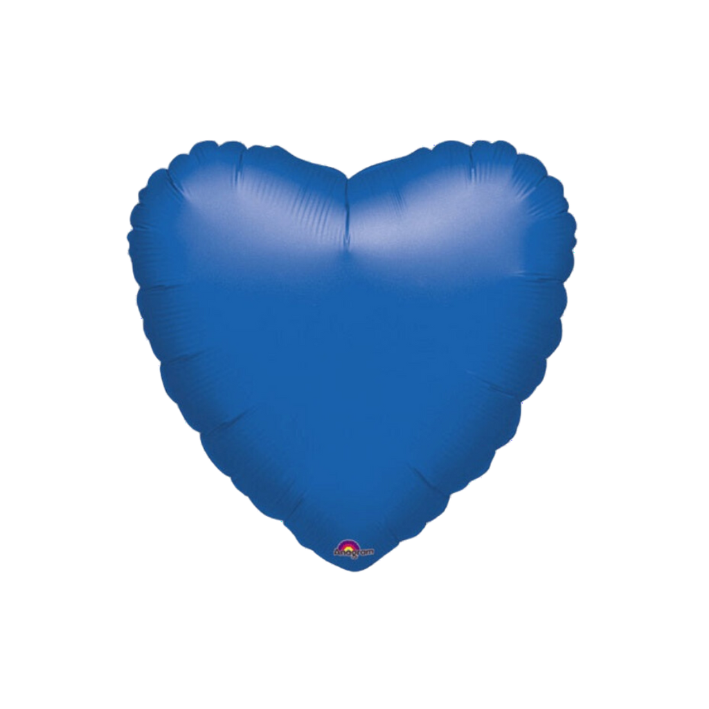 Royal blue heart foil balloon for celebration from Parte Haus party supply store in Bethesda Maryland