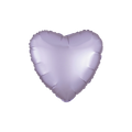 Satin pastel purple heart foil balloon for birthday from Parte Haus party supply store in Bethesda MD