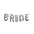 silver foil balloon bride banner bridal shower decor from Parte Haus party supply store in Bethesda Maryland
