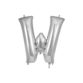 Silver letter W foil balloon birthday party decoration from Parte Haus party supply store in Bethesda MD