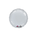 Silver round foil balloon for birthday from Parte Haus party supply store in Bethesda Maryland