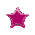Fuchsia star foil balloon shiny birthday decoration from Parte Haus party supply store in Bethesda Maryland