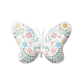 White butterfly foil balloon with colorful floral design for birthday from Parte Haus party supply store in Bethesda MD