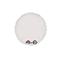 White foil balloon round 18 inch plain for birthday or celebration from Parte Haus party supply store in Bethesda MD