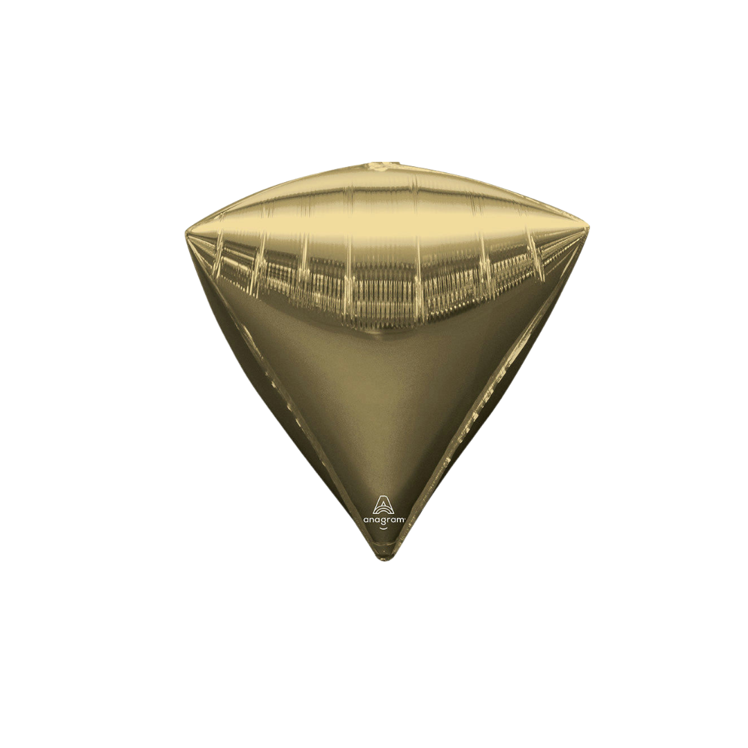 White gold 17in diamond foil balloon for party decor from Parte Haus party supply store in Bethesda, Maryland.