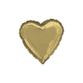 white gold heart foil balloon for birthday from Parte Haus party supply store in Bethesda MD