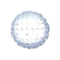 White golf ball foil balloon with dimple details birthday party from Parte Haus party supply store in Bethesda MD.