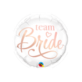 white rose gold team bride foil balloon bridal shower theme from Parte Haus party supply store in Bethesda MD