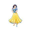 Yellow gold blue foil balloon shaped like Snow White birthday theme from Parte Haus party supply store in Bethesda MD