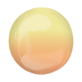 Yellow orange ombre orbz foil balloon round shape for birthday from Parte Haus party supply store in Bethesda MD