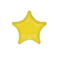 Yellow star foil balloon shiny birthday decor from Parte Haus party supply store in Bethesda MD